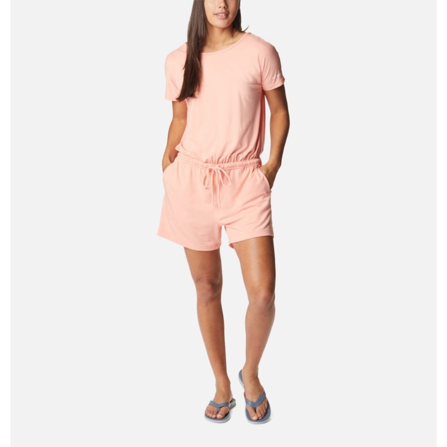 Tiki Pink Columbia Pfg Slack Water Knit Romper Für Damen