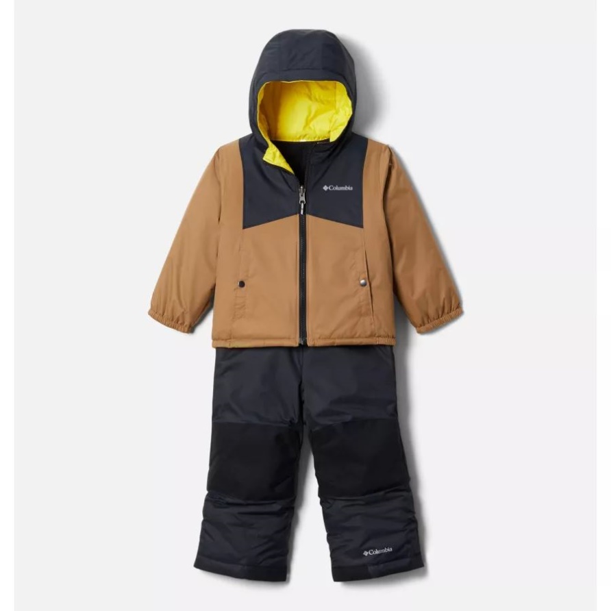 Kleinkind-Doppelflocken-Schneeset Delta/Black Columbia