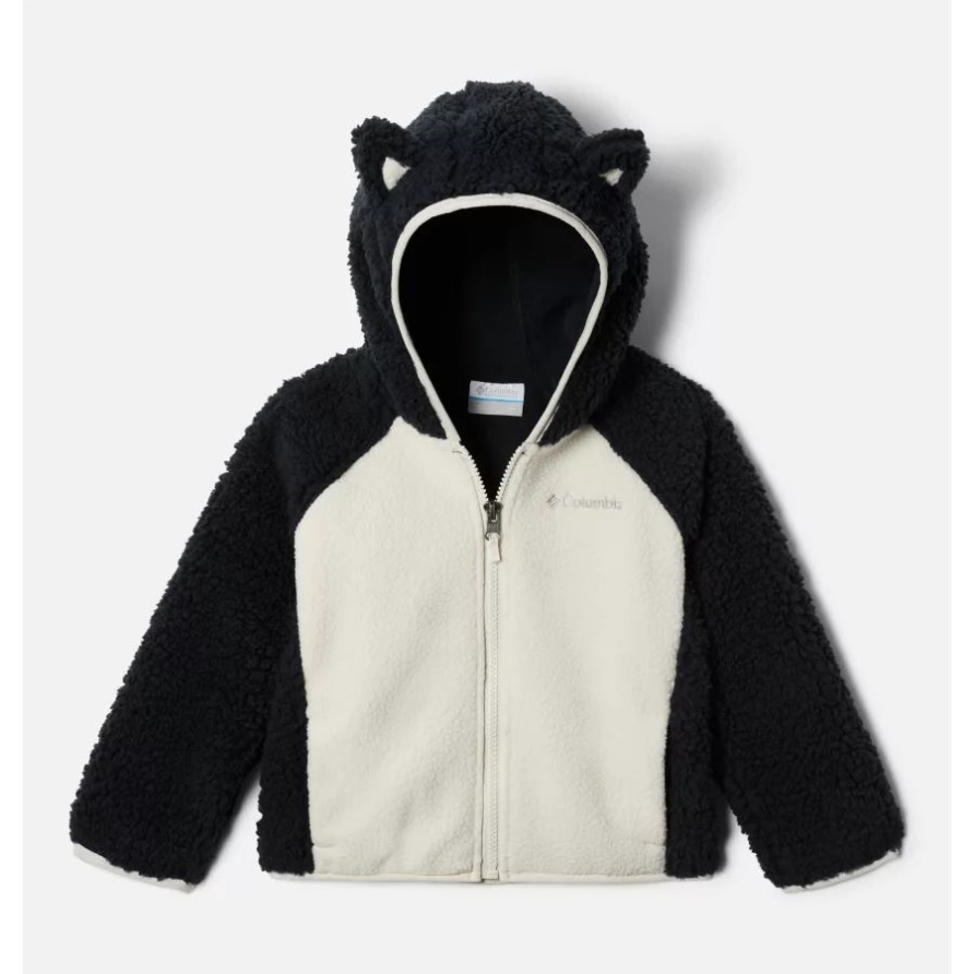 Kleinkind Foxy Baby Sherpa Jacke Columbia Schwarz/kreide