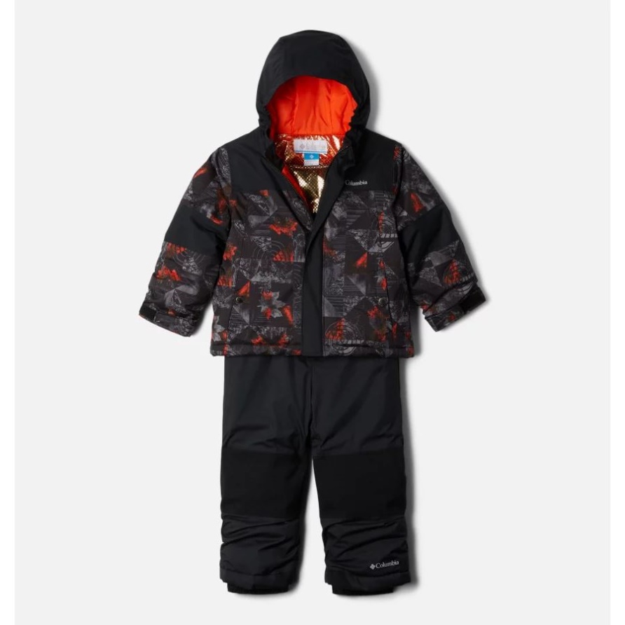Mighty Mogul Omni-Heat Infinity Isolierset Für Kleinkinder Columbia Shark Kaleidoskop/Schwarz