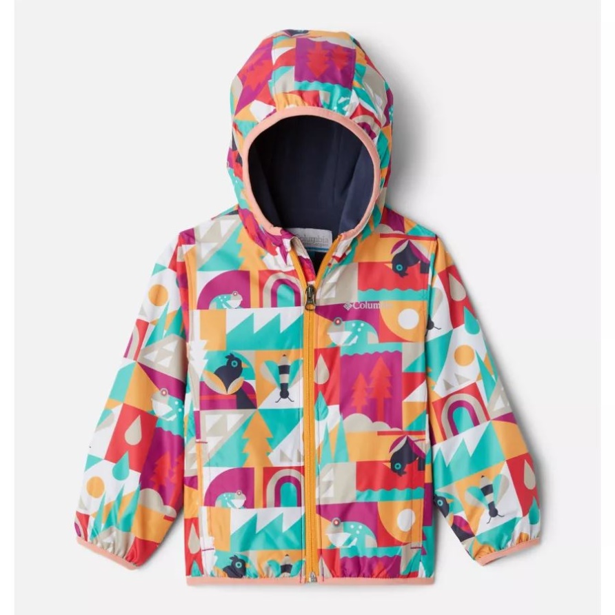 Kleinkind Mini Pixel Grabber Ii Windjacke Columbia Wild Fuchsia Sommerflucht