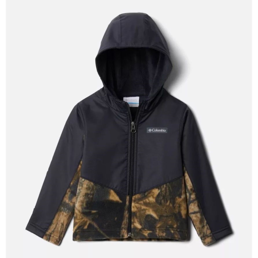 Kleinkind Steens Mt Overlay Hoodie Columbia Timberwolf Print/schwarz