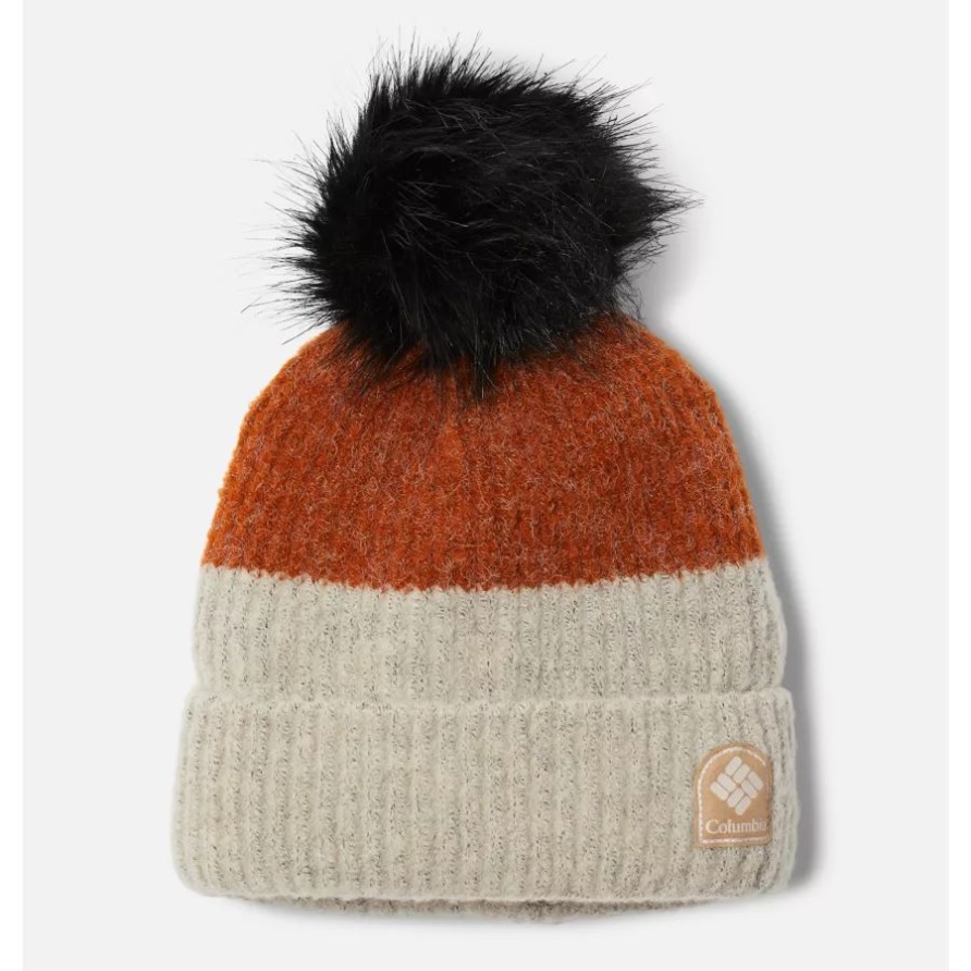 Unisex Winter Blur Pom Pom Beanie Warm Kupfer/kreide Columbia
