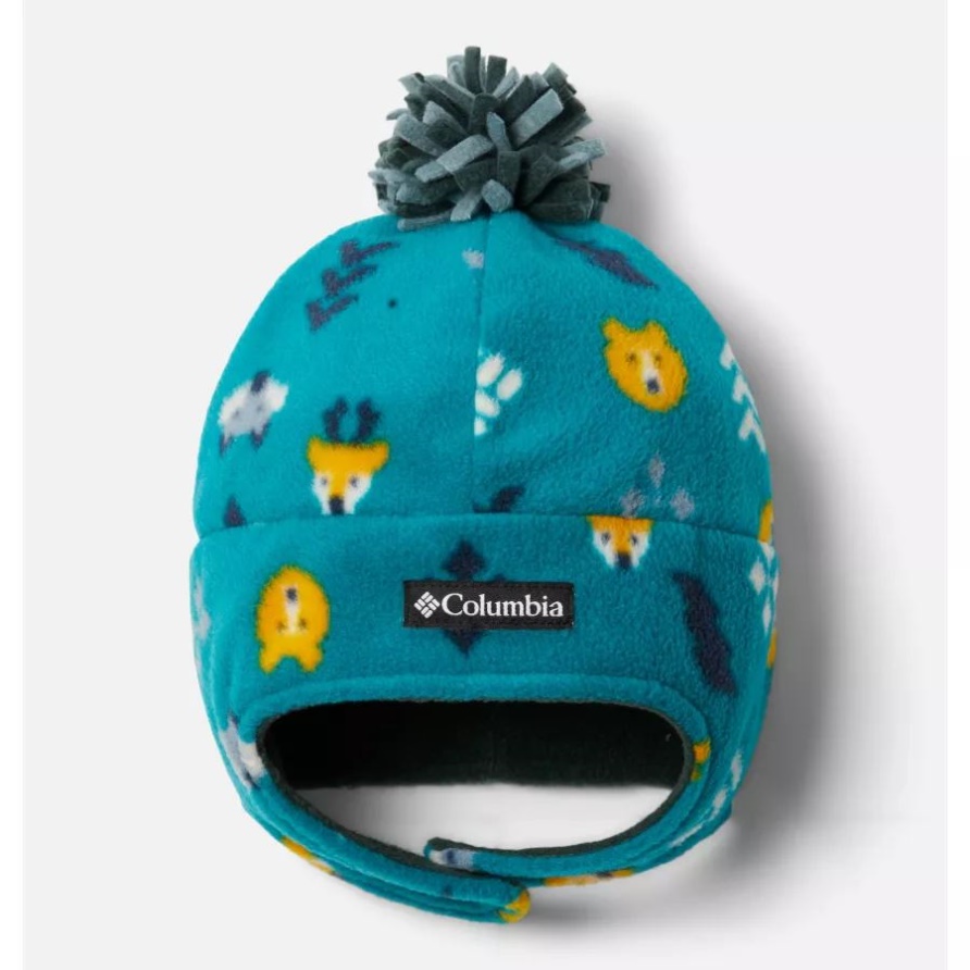 Unisex Jugend Frosty Trail Ii Mütze Mit Ohrklappen Columbia Metal Woodlands Print