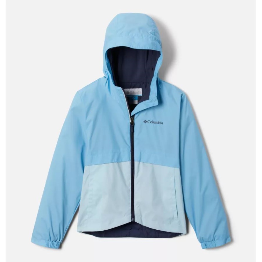 Vista Blue/spring Blue Regen-Zilla-Jacke Von Columbia Für Mädchen
