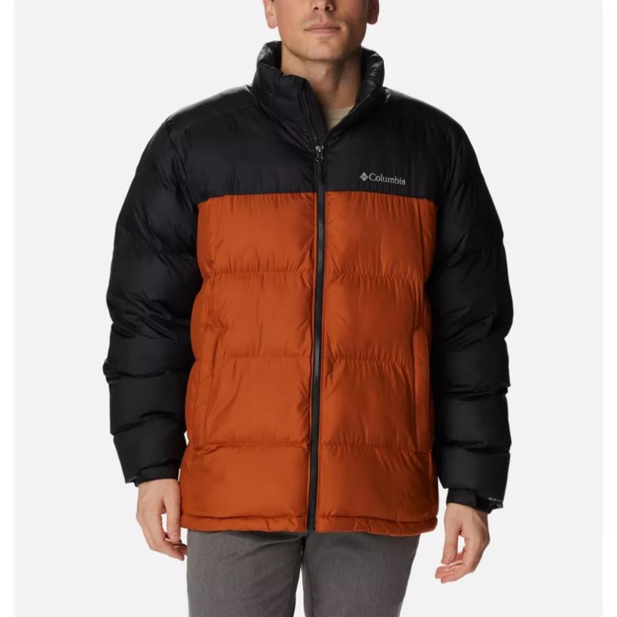 Warme Kupfer/schwarze Columbia Pike Lake Isolationsjacke Für Herren