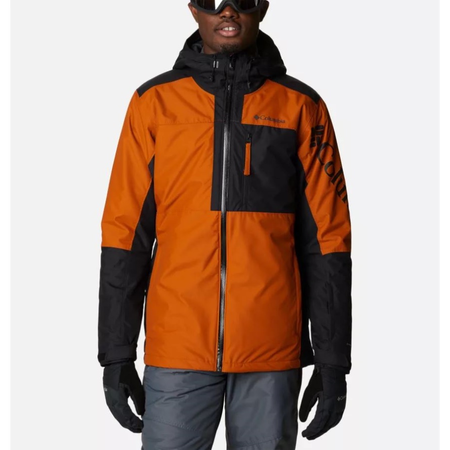 Warme Kupfer/schwarze Timberturner II Skijacke Für Herren Columbia