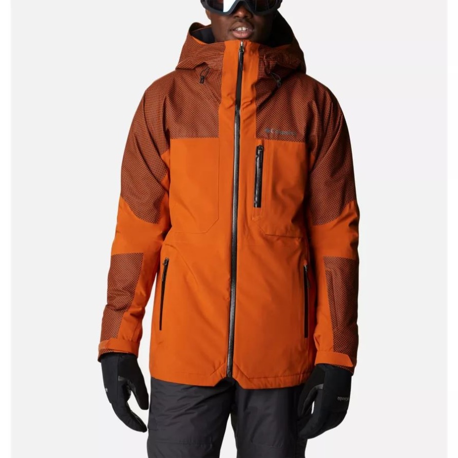 Warmes Kupfer/warmes Kupfer W Bd Columbia – Snow Slab Black Dot Isolierte Skijacke Für Herren