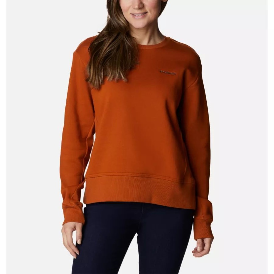 Columbia Lodge Crew IV Sweatshirt Für Warme Kupferfrauen Columbia