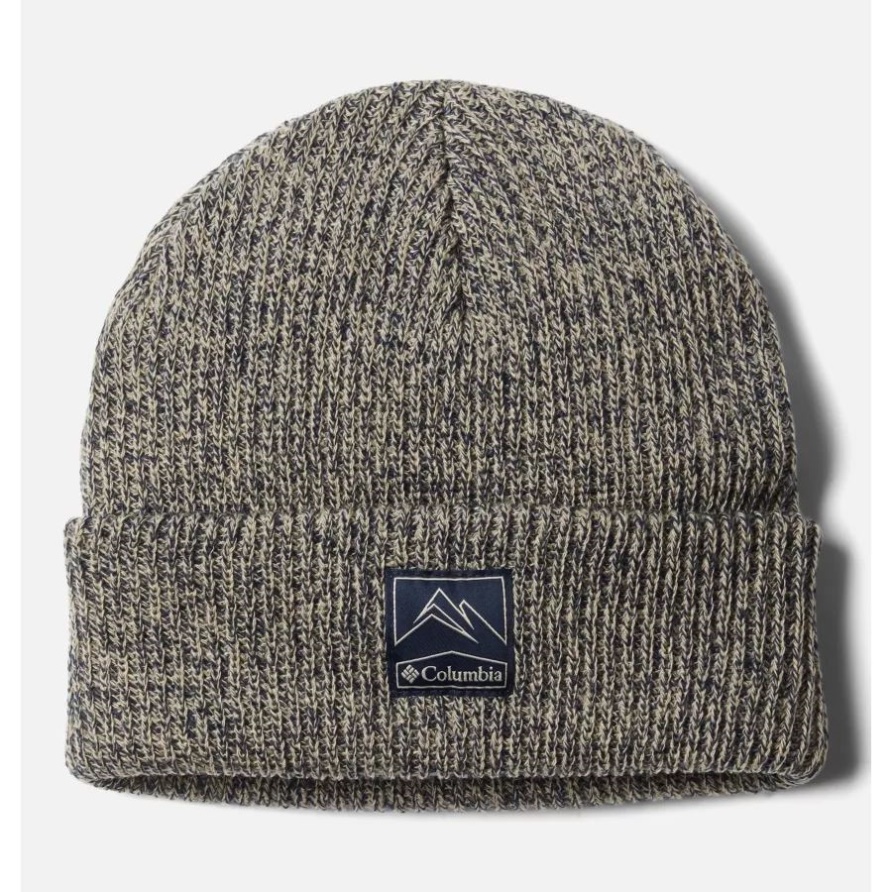 Whirlibird Cuffed Beanie Old Fossil/collegiate Navy Marled Columbia
