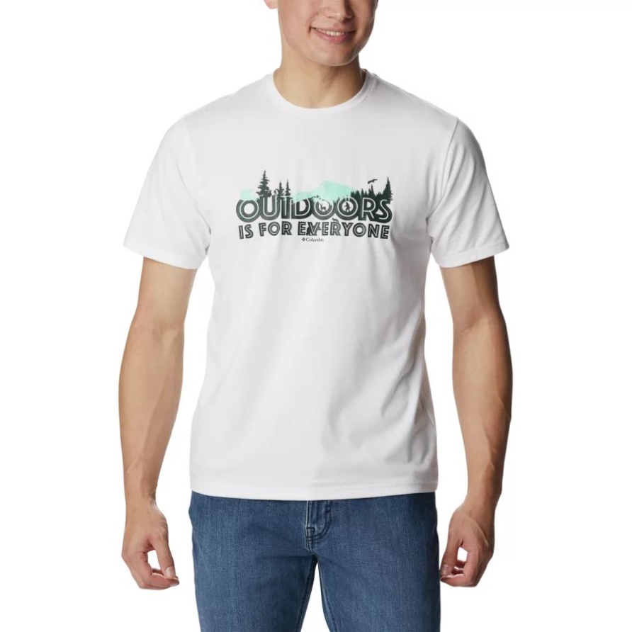 Weiß/alles Für Draußen Sun Trek Technisches T-shirt Für Herren Columbia