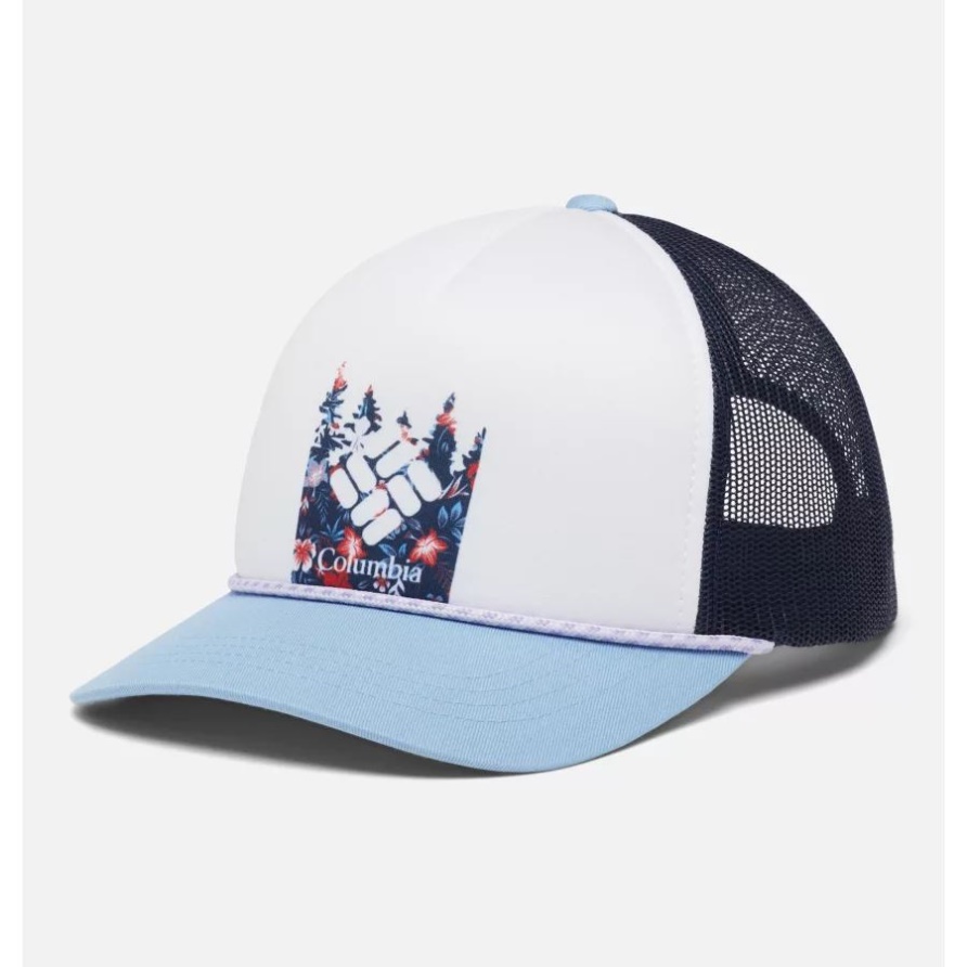 Weißer Baumartiger Blumen-/nächtlicher Columbia-Trucker-Hysteresenhut Für Frauen Columbia