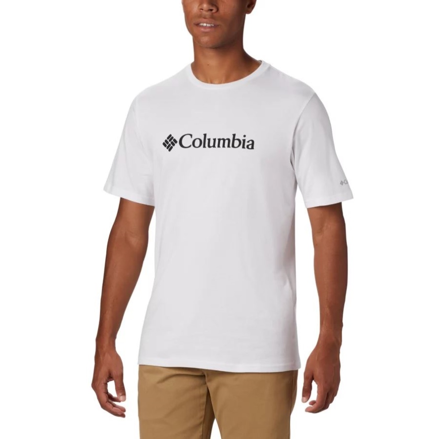 Weißes T-Shirt Mit Csc-Logo Von Columbia Für Herren