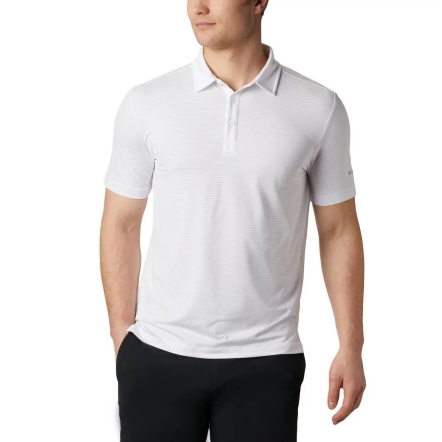 Weiß Columbia Omni-Docht Sonntags-Poloshirt Für Herren