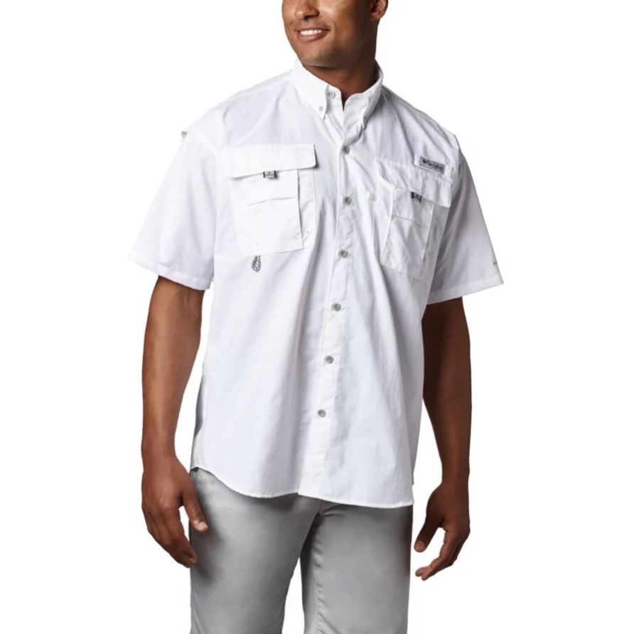 Weißes Kurzärmliges Pfg Bahama Ii-shirt Für Herren Von Columbia