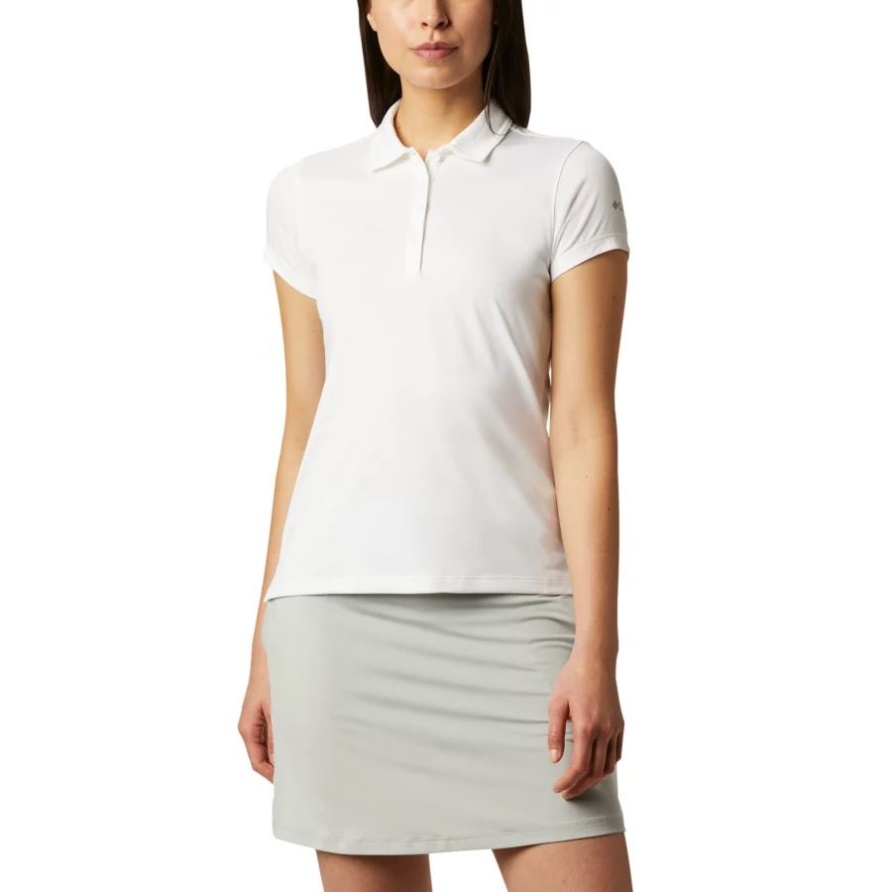 Weiß Columbia Omni-Docht Birdie-Poloshirt Für Damen