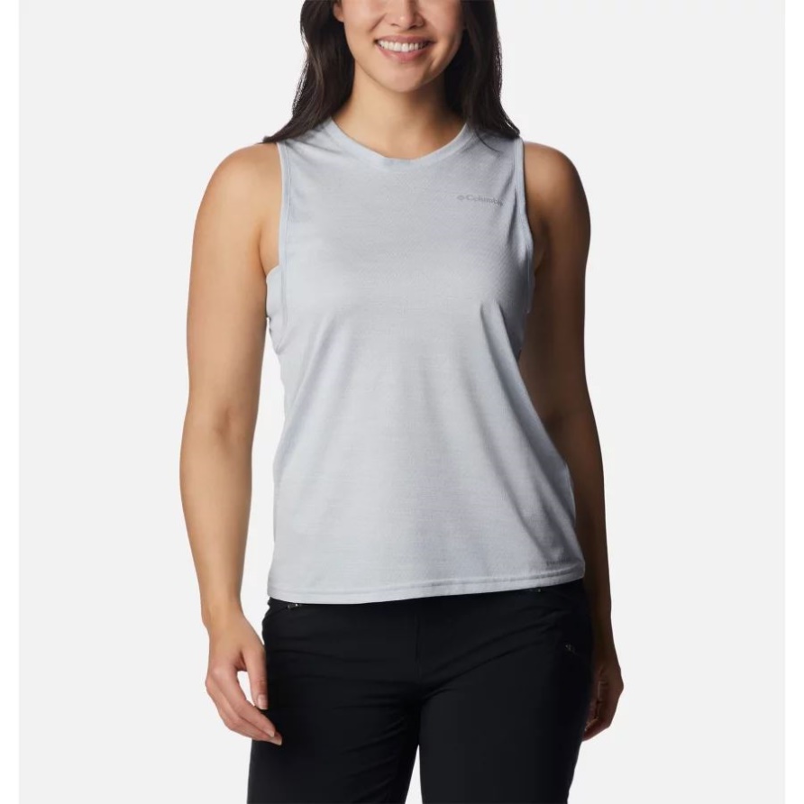 Alpine Chill Zero Technisches Tanktop Für Damen In White Heather Columbia