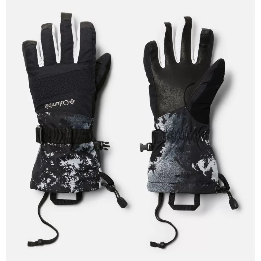 Weißer Lookup-Print Columbia Whirlibird II Skihandschuhe Für Damen