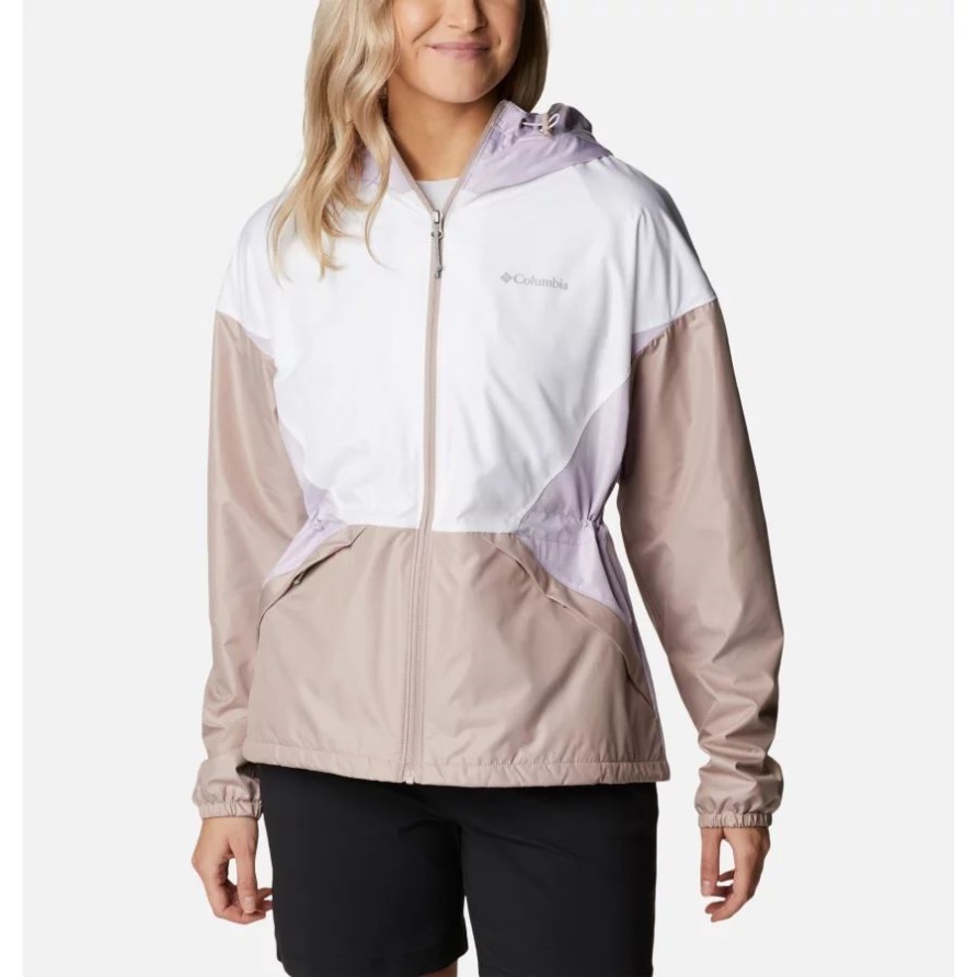 Weiß/mauve Dampf/blasslila Lime Rock Hill Windjacke Damen Columbia