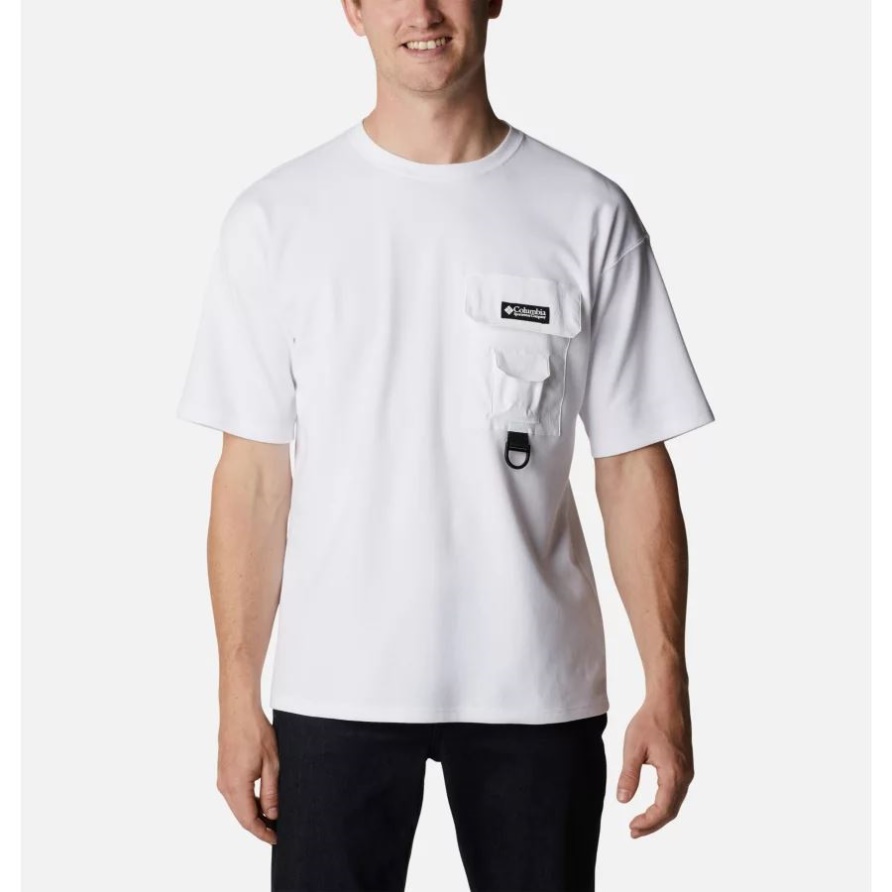 Weißes Lässiges T-shirt Field Creek Für Herren Columbia