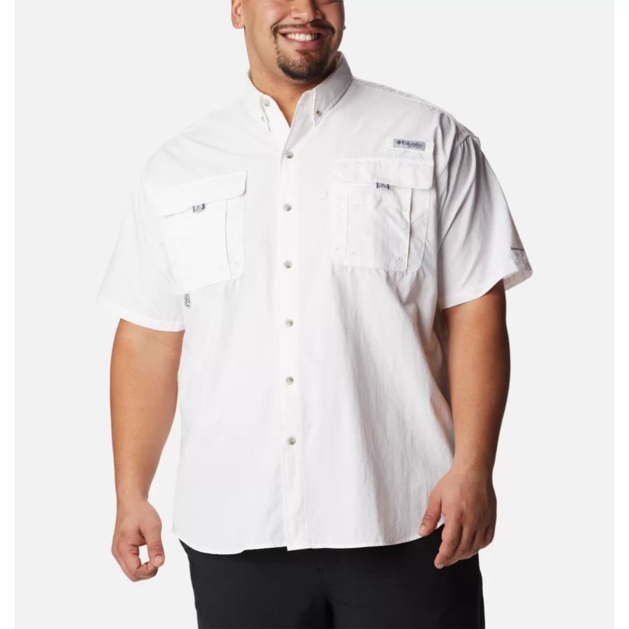 Weißes Pfg Bahama Ii Kurzarmhemd Für Herren Big Columbia