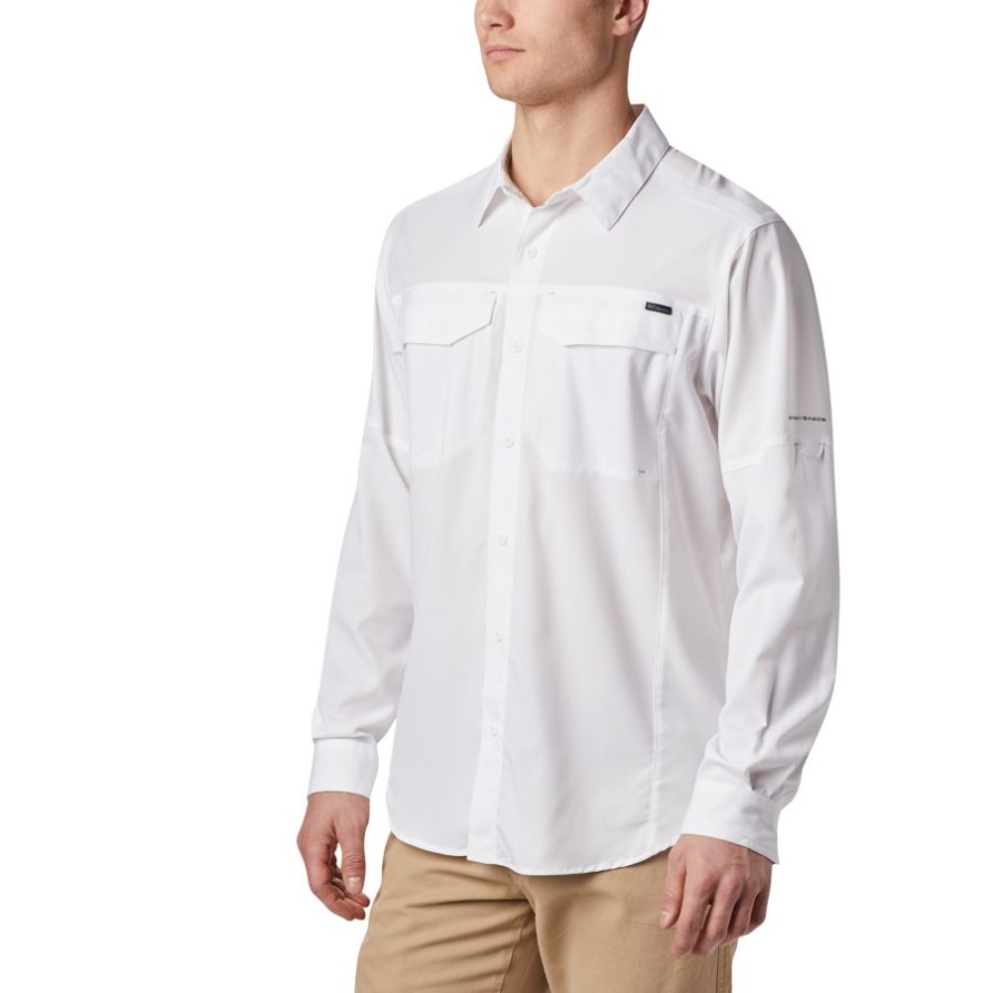 Weißes Langarmshirt Silver Ridge Lite Für Herren Big Columbia