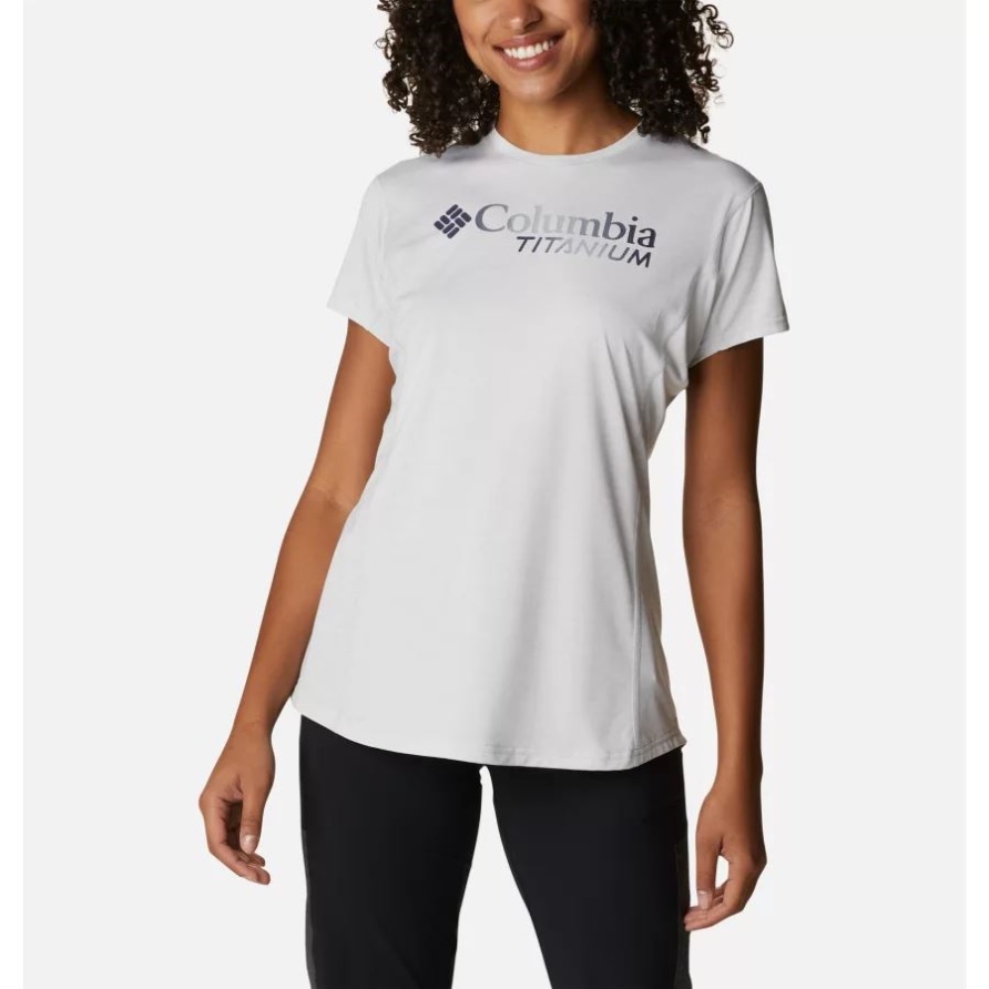 Weiß/nächtliches Titan Pass Grafik-t-shirt Für Damen Columbia