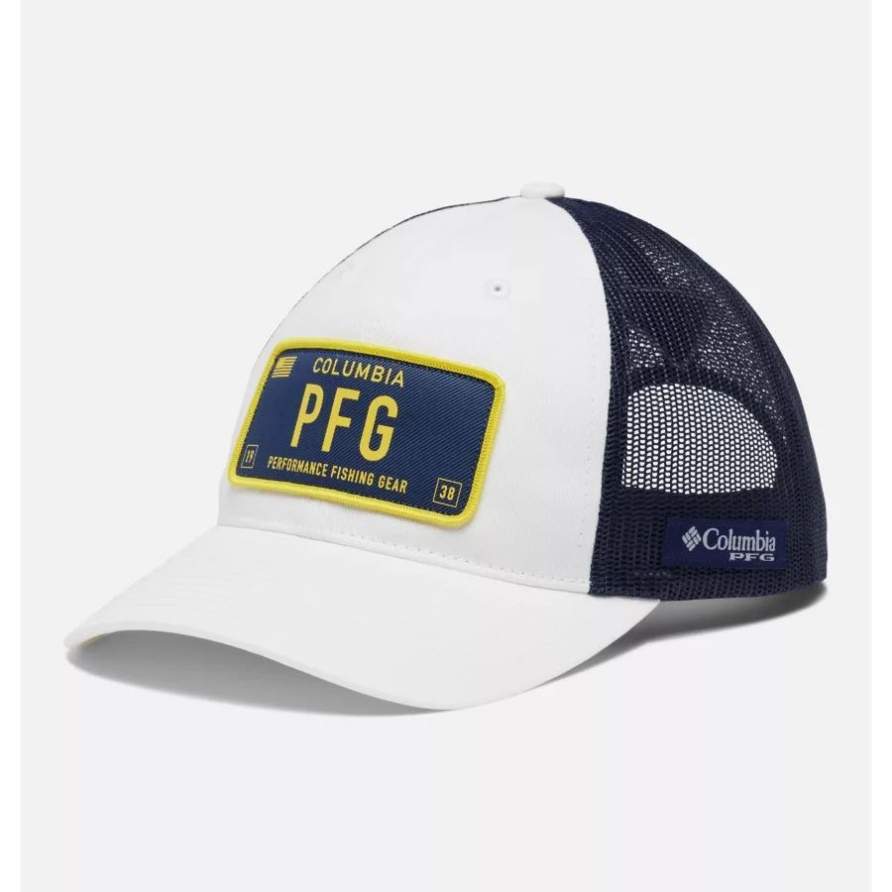 Weiß/oregon Kennzeichen Pfg Trucker Patch Snapback Columbia