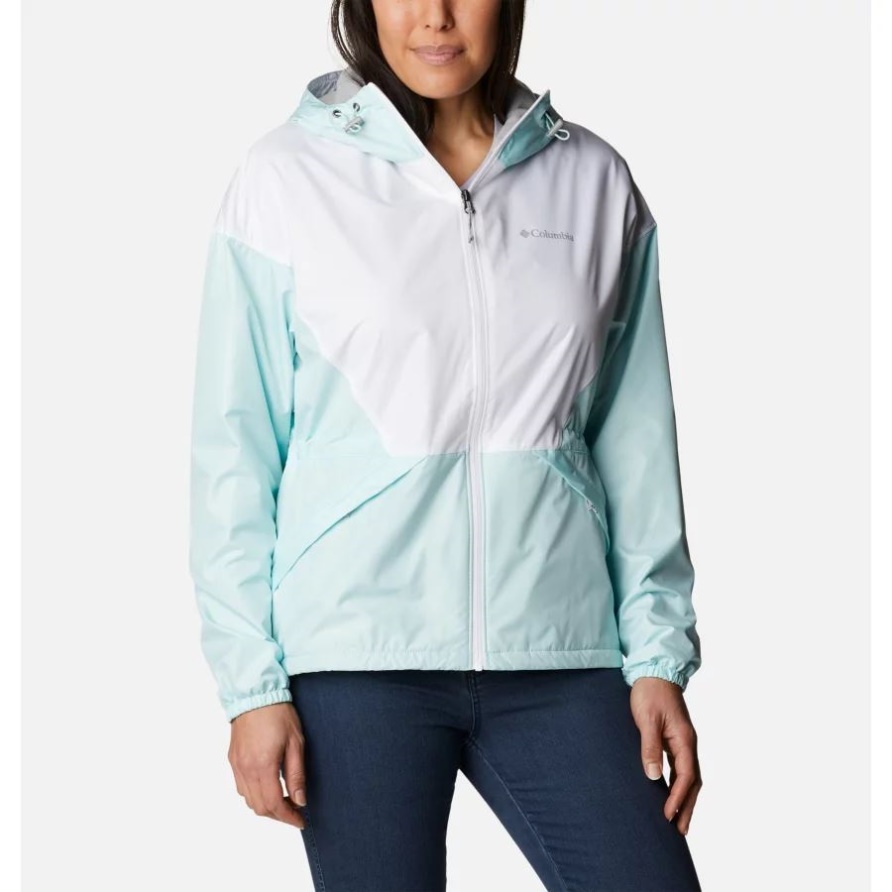 White/wind Columbia Lime Rock Hill Windjacke Für Damen