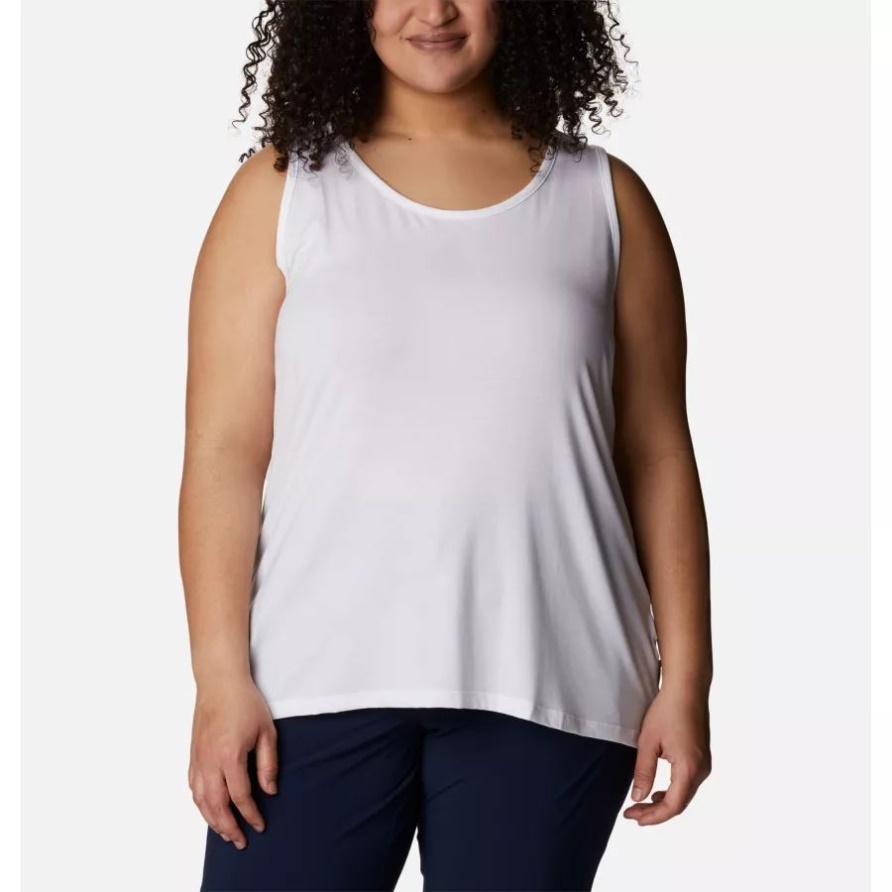 Weißes Pfg Slack Water Knit Tank Ii Für Damen Plus Größe Columbia