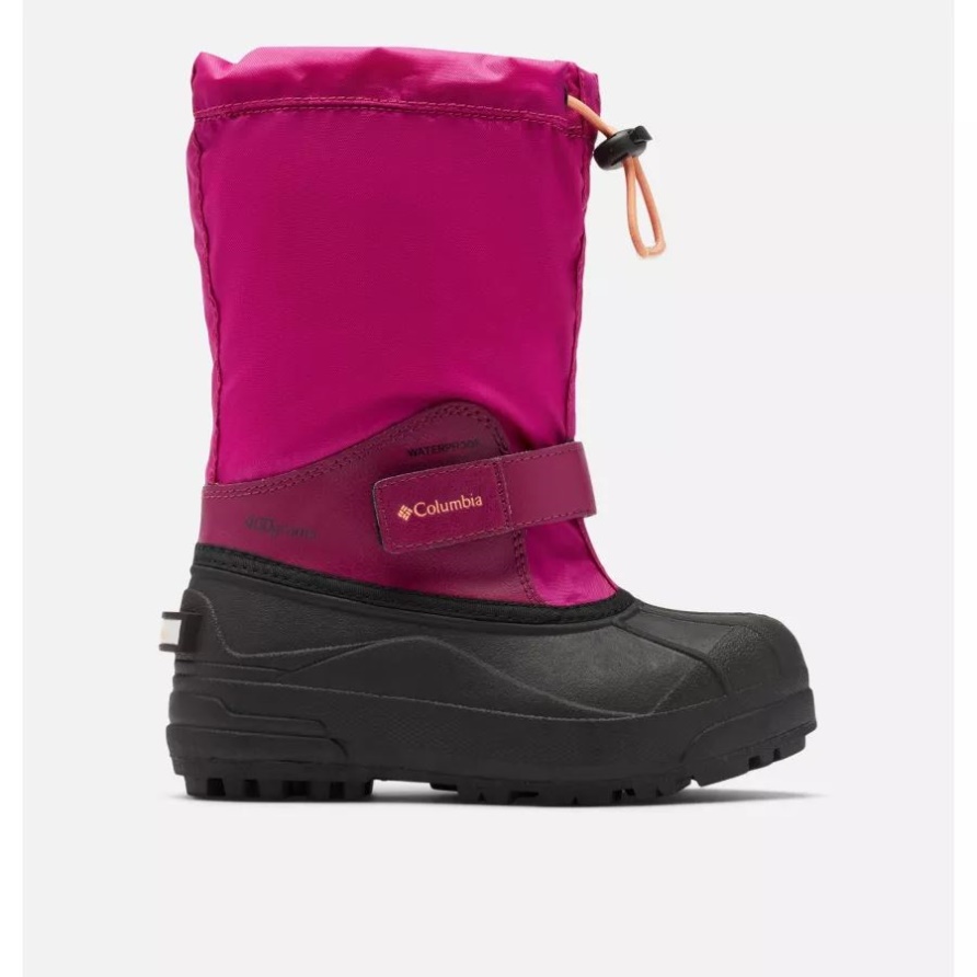Wild Fuchsia/Bright Nectar Columbia Schneestiefel Powderbug Forty Für Große Kinder