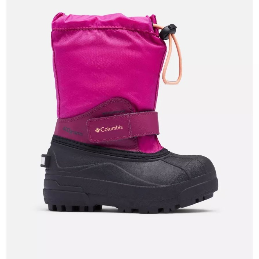 Wild Fuchsia/Bright Nektar Powderbug Forty Snow Boot Columbia Für Kleine Kinder