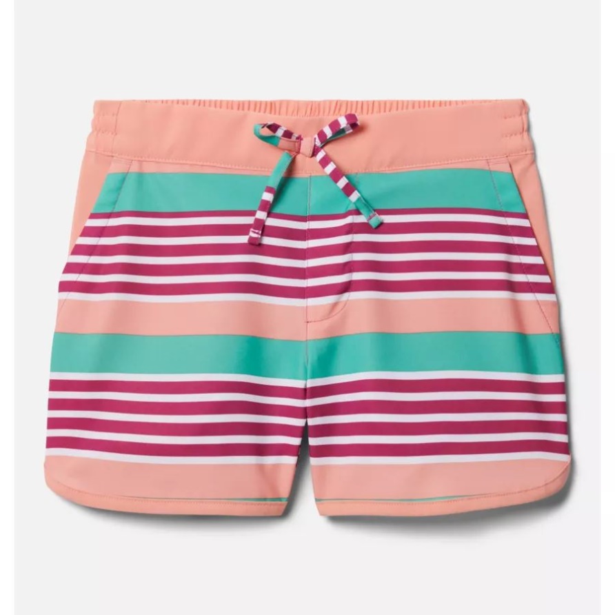 Wild Fuchsia Milo Stripe Sandige Shoresboard Shorts Für Mädchen Columbia