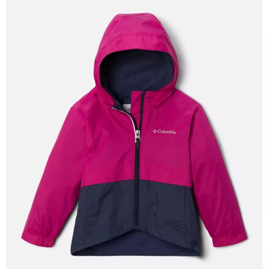 Regen-Zilla-Jacke Für Kleinkinder In Wildfuchsia/Nachtaktiv Columbia