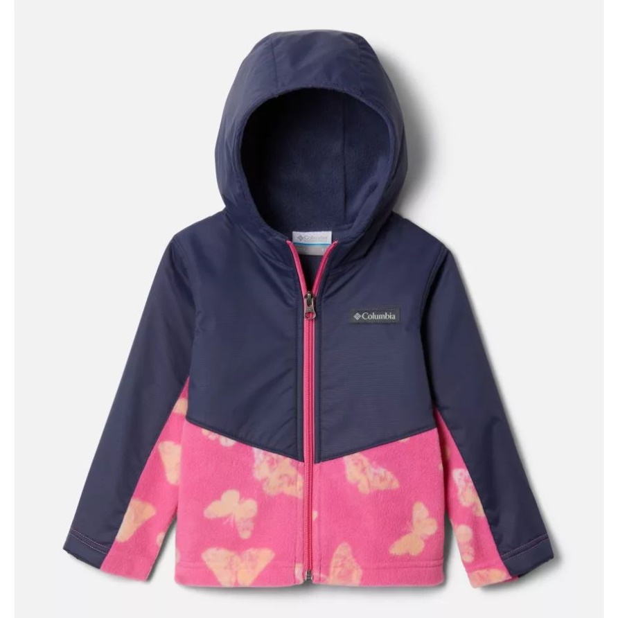 Wildes Pelargonie-Flatternwunder/nächtlicher Columbia-Kleinkind-Steens-MT-Overlay-Hoodie