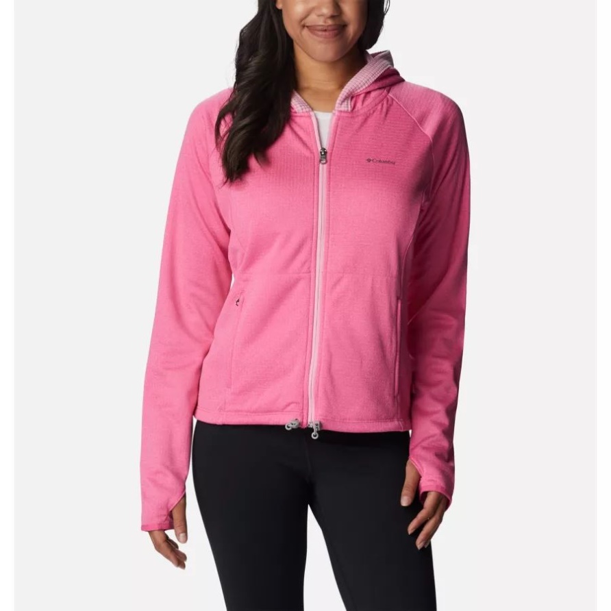 Wild Geranium Heather/Wild Rose Grenzenloses Trekking-Gitterfleece Für Damen Columbia
