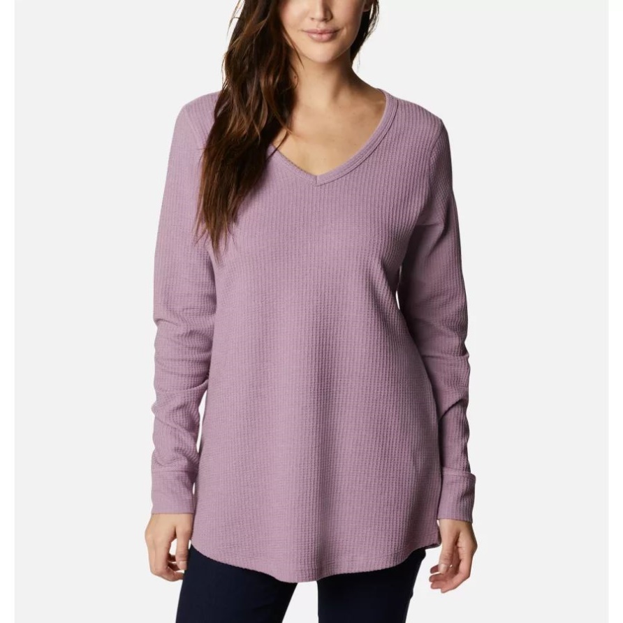 Winter Mauve Heather Damen Pine Peak Langarm Thermo-Tunika Columbia