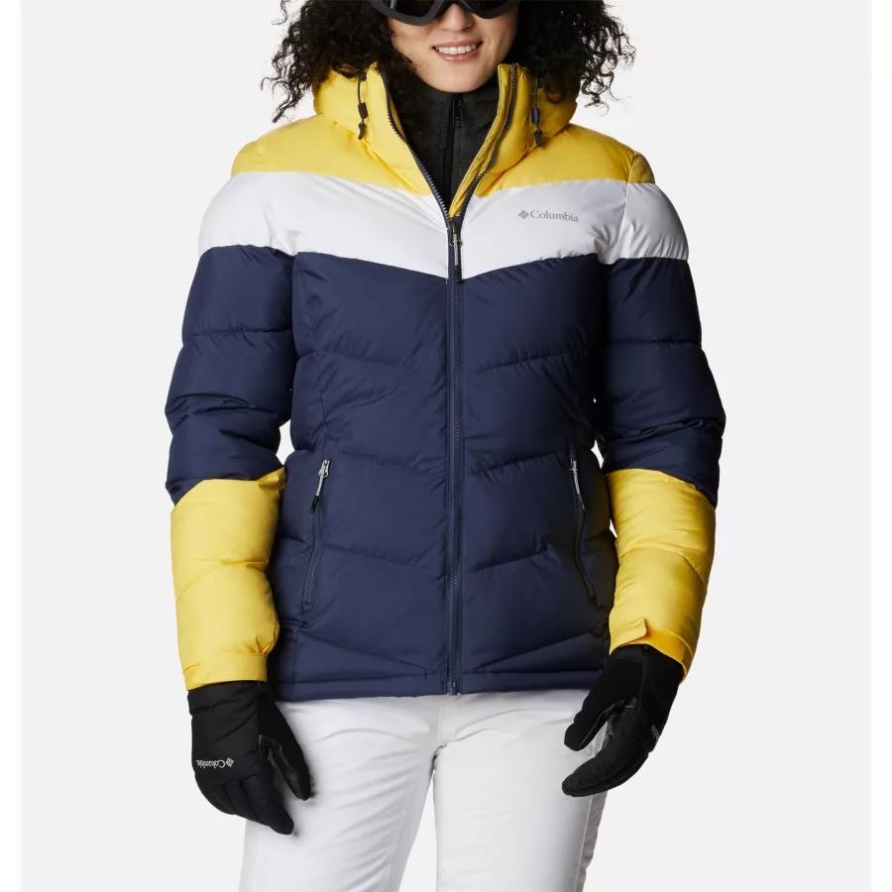 Abbott Peak Isolierte, Wasserdichte Skijacke Für Damen Columbia Nocturnal/white/sun Glow