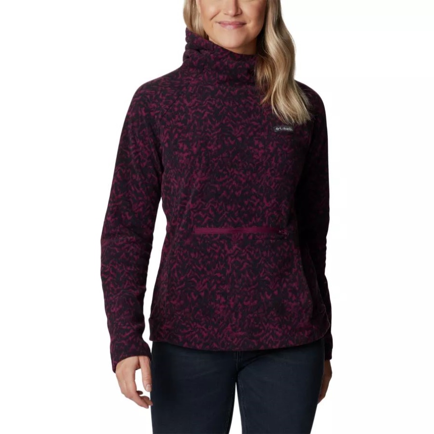 Ali-Peak-Kapuzenfleece Für Damen Mit Marionberry-Terrain-Print Columbia