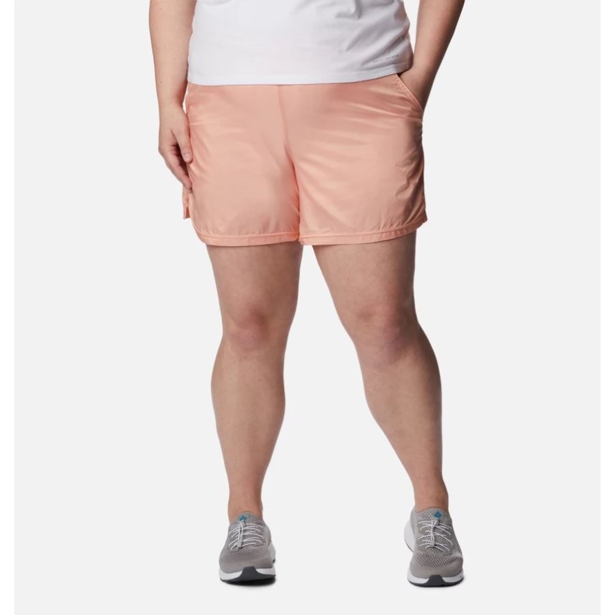 Alpine Chill Zero Irisierende Shorts Für Damen Plus Größe Pink Dawn Irisierend Columbia