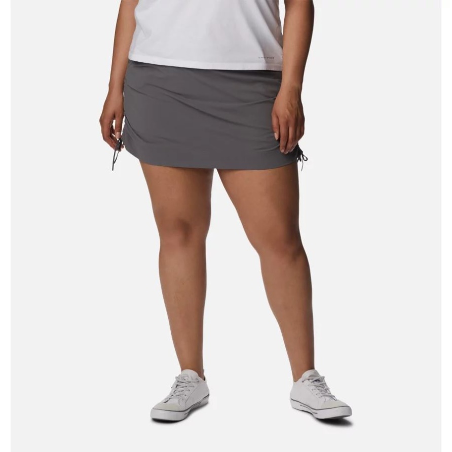 Jederzeit Lässiger Skort Für Damen Plus Größe Columbia City Grey