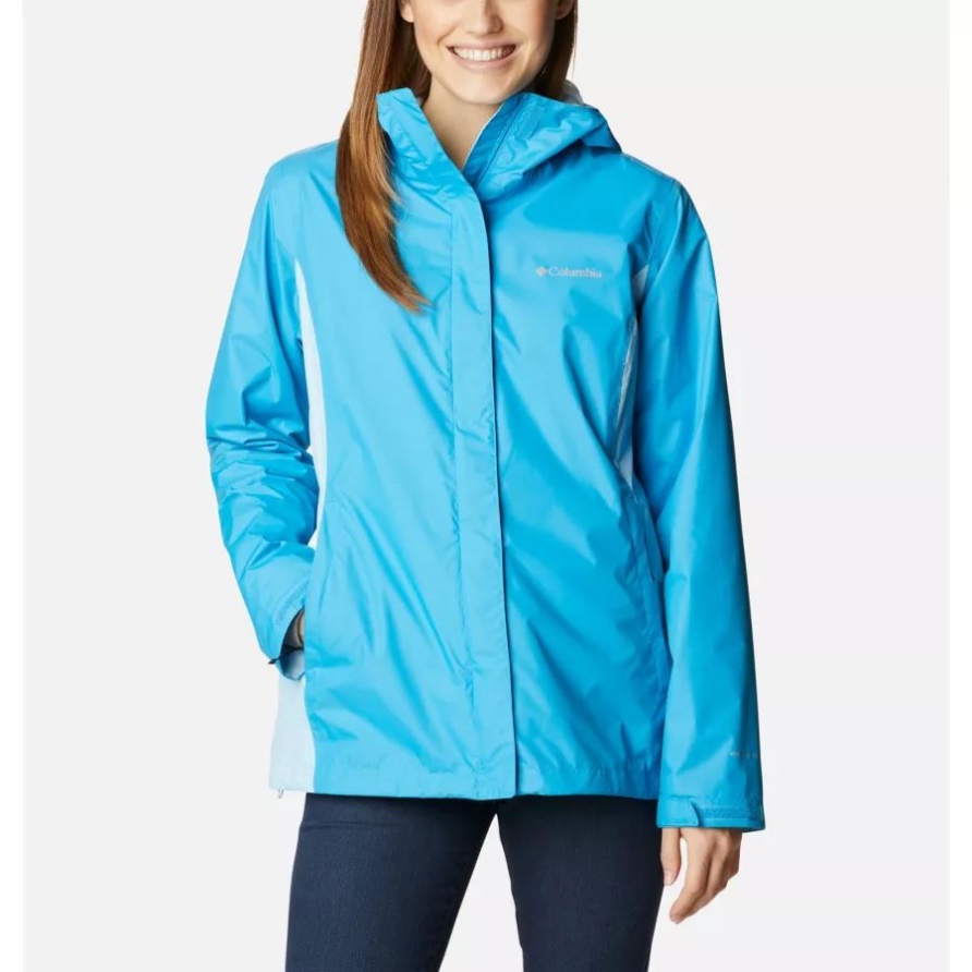 Arcadia Ii Regenjacke Für Damen Columbia Blue Chill/spring Blue
