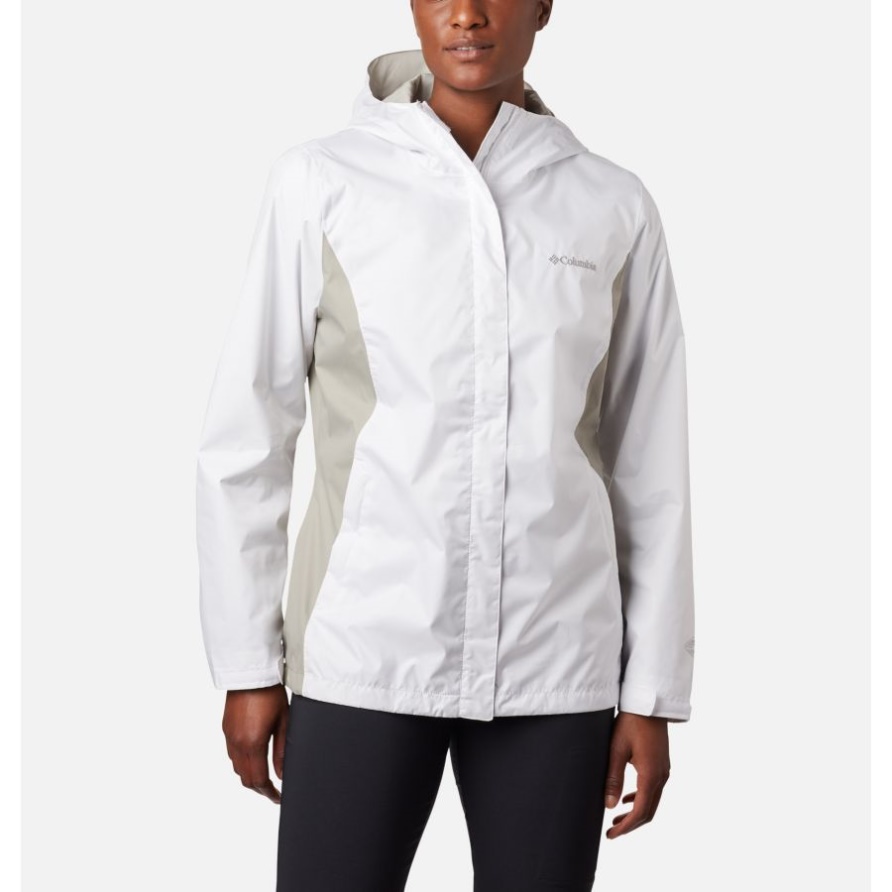Arcadia Ii Regenjacke Für Damen Columbia White/flint Grey