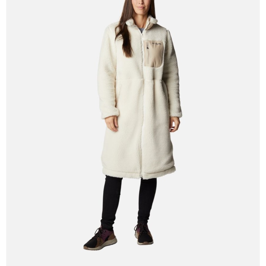 Archer Ridge Long Jacket Für Damen Columbia Chalk/uralt Fossil