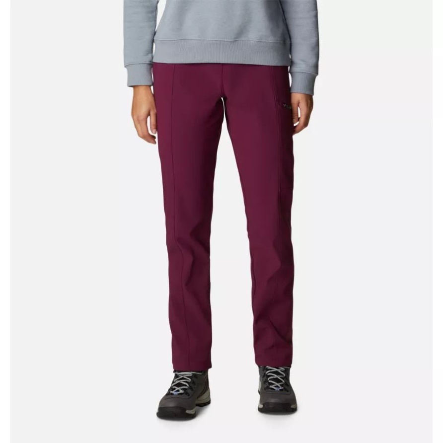 Damen Rücken Beauty Highrise Warme Winterhose Marionberry Columbia