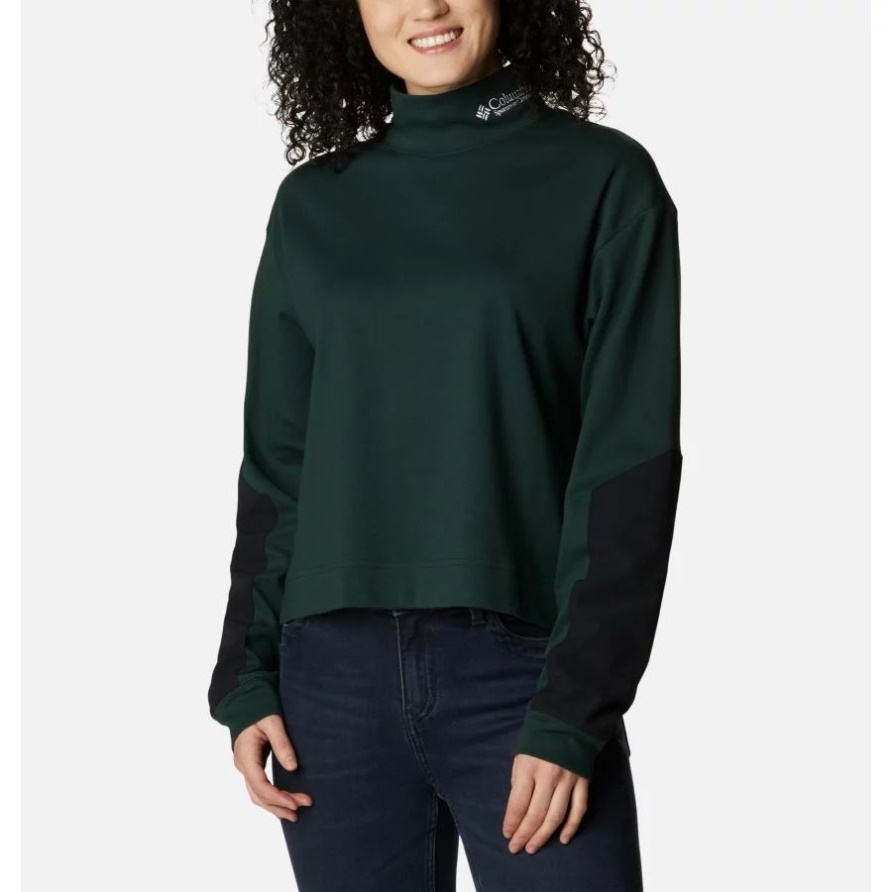 Ballistic Ridge Hochhals Langarm T-shirt Für Damen Columbia Fichte