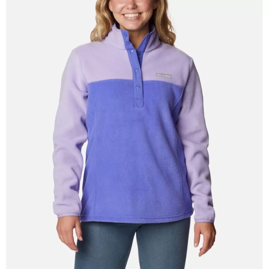 Benton Springs 1/2-Druckknopf-Pullover Für Damen Columbia Purple Lotus/Frosted Purple