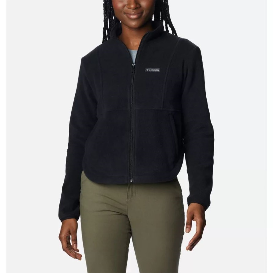 Benton Springs Colorblock-Fleecejacke Für Damen Black Columbia
