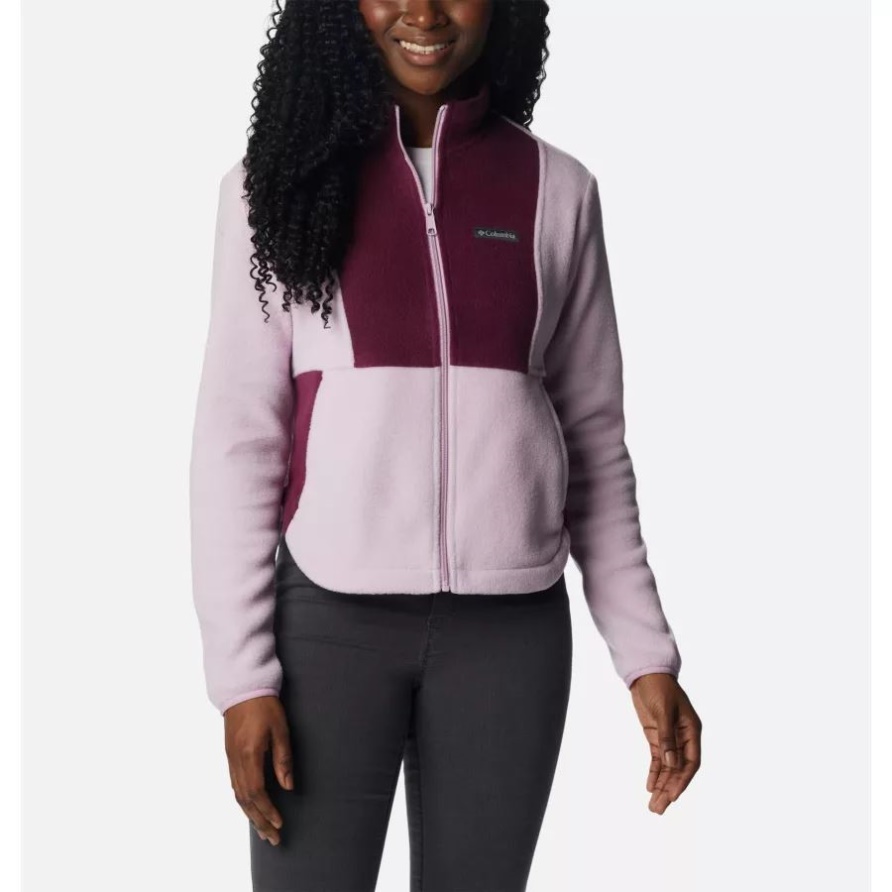 Benton Springs Colorblock-Fleecejacke Für Damen Columbia Aura/Marionberry