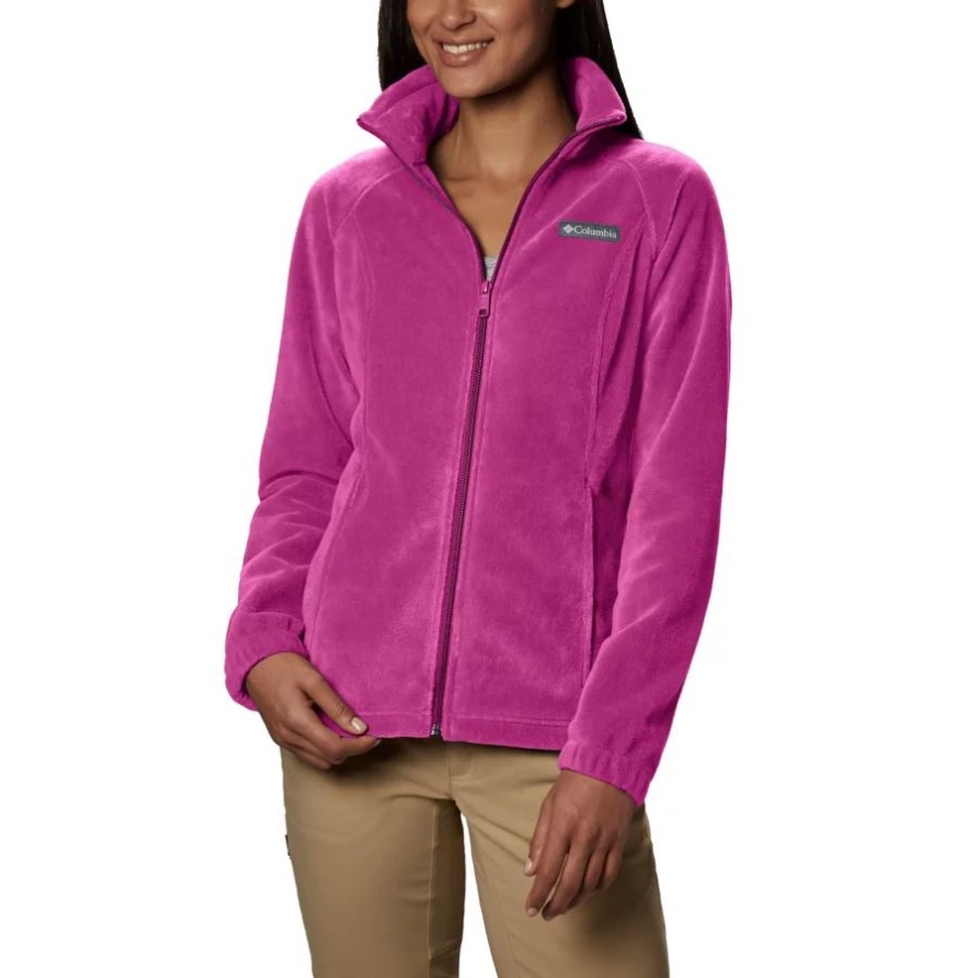 Benton Springs Fleecejacke Mit Durchgehendem Reißverschluss Für Damen Columbia Fuchsia